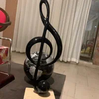 تندیس نوت موسیقی مجسمه پلی استر تابلو کره زمین