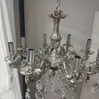 دو عدد لوستر برنجی ۸ شاخه|لوستر و چراغ آویز|قزوین, |دیوار