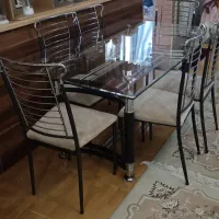 میز غذاخوری ۶ نفره شیشه ای  وارداتی ترکیه|میز و صندلی غذاخوری|گرگان, |دیوار