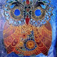 قاب عکس جغد|تابلو، نقاشی، عکس|بوشهر, |دیوار