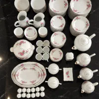 سرویس کامل چینی گل سرخی مارک چین وایران