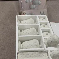 پاسماوری ۱۲ پارچه ی سرامیکی نگین دار|ظروف سرو و پذیرایی|رشت, پیرکلاچای|دیوار