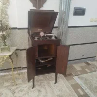 گرامافون مبله هندلی عتیقه قدیمی آنتیک کلکسیونی