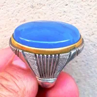 عقیق های سوسنی و کبود نخبه یمنی دستساز|جواهرات|اصفهان, پوریای ولی|دیوار