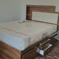 تخت خواب دو نفره تمام ام دی اف|تخت و سرویس خواب|ماکو, |دیوار