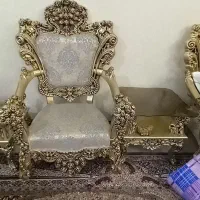 مبل استیل ۹ نفره ونهارخوری ۶ نفره کاملا نو و تمیز