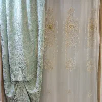 دو پانل پرده ترک سه لایه بسیار شیک رنگ خاص