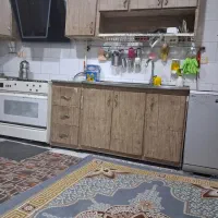 کابینت الومینیوم همراه سینگ و ظرفشویی
