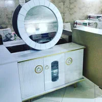 آینه گرد با قاب ام دی اف وکیوم|آینه|فردیس, انبار نفت|دیوار