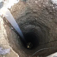 چاه کنی اب باران فاظلاب چاه اب شمع