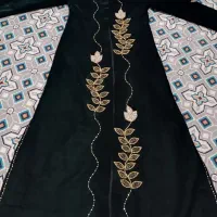 مانتو مخمل منجوق دوری شده