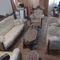 مبل سلطنتی ۹نفره وناهار خوری ۸نفره در حد نو|مبلمان خانگی و میز عسلی|زنجان, |دیوار