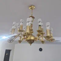 لوستر طلایی|لوستر و چراغ آویز|تهران, تهرانسر مرکزی|دیوار