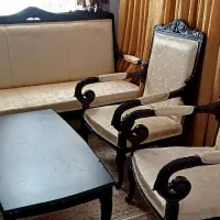 مبل استیل ۵ نفره با میز وسط|مبلمان خانگی و میز عسلی|پرند, فاز ۵|دیوار