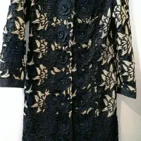 مانتو مزونی شیک پارچه  گیپور وآستر  کاملا نو