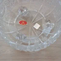 جا شکلاتی کریستال نونو اصل با کارتن و سینی سیلور