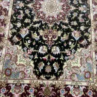 فرش دستبافت علیا چله و گل ابریشم ذرع و نیم نو