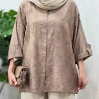 شومیز مانتویی گازوییلی سایز 42 تا 52 قد 80