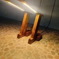 فروش یک جفت آباژور چوبی