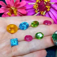 کلکسیون سنگ های قیمتی اصل یاقوت،زمرد،آمتیست،زبرجد