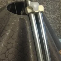 آباژور ایستاده استیل  قابل تنظیم ارتفاع|چراغ خواب و آباژور|کرج, شهرک صدف|دیوار