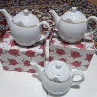 قوری چینی صافی دار (صفر)