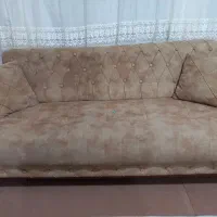 مبل ۸ نفره سفارشی فنردار وابر۳۰ کیلویی در حد نو|مبلمان خانگی و میز عسلی|شوط, |دیوار