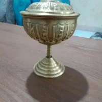 قندان آنتیک قدیمی(قلم کاری کار دست)|کلکسیون اشیاء عتیقه|شیروان (خراسان), |دیوار