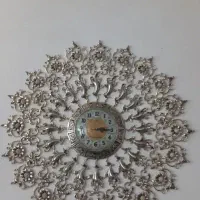 ساعت وآینه کنسول برنزی