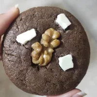 کوکی شکلاتی با تزیین گردو|خوردنی و آشامیدنی|اصفهان, ارغوانیه|دیوار