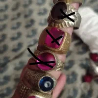 انگشترهای یاقوت اصل قاجاری|کلکسیون اشیاء عتیقه|تهران, افسریه شمالی|دیوار