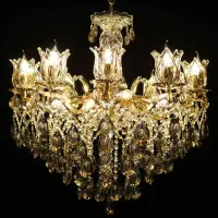 لوستر 16 شعله برنجی