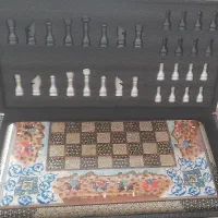 تخته نرد نقاشی خاتم کاری شده