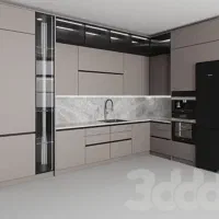 کابینت MDF / هایگلاس/نئو کلاسیک/ تک پله / دو پله