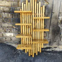 شلف دیواری چوبی|کتابخانه، شلف، قفسه‌های دیواری|نورآباد ممسنی, |دیوار