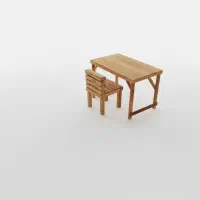 میز و صندلی چوبی تحریر بچه|اسباب و اثاث بچه|آمل, |دیوار