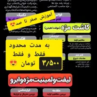 آموزش تخصصی اکستنشن مژه/کاشت مژه/لیفت مژه و ابرو