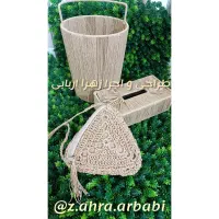 لوستر، آباژور ،سطل ، دیوار کوب و کیف رافیا|لوستر و چراغ آویز|قم, زنبیل آباد|دیوار