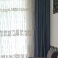 ۲تا شال پرده طوسی روشن ۳ تومن