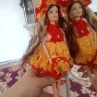 عروسکهای زیبا با لباس بافتنی هنر دست|اسباب‌‌بازی|رباط‌کریم, شترخوار|دیوار