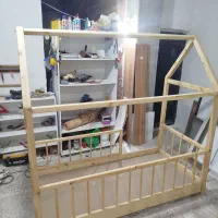 سرویس تخت خواب کلبه ای نوزاد|تخت و سرویس خواب|گرگان, |دیوار