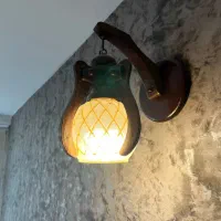 روشنایی دیواری مدل اناناسی تک شاخه|لوستر و چراغ آویز|کرج, عظیمیه|دیوار