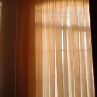 ۲ عدد پرده حریر نباتی پلیسه