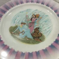 بشقاب ژاپنی قدیمی چینی