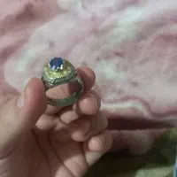 فروش انگشتر دست ساز یاقوت کبود(تاج آبکاری)