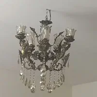 دو جفت لوستر ۶شاخه طرح فرشته برنجی