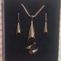 نیم ست براون رنگ رز گلد فوق لاکچری