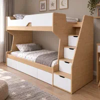 تخت دوطبقه کودک و نوجوان تمامMDF