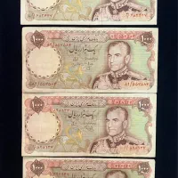 تعدادی اسکناس پهلوی با سریال پشت سر هم و تکی|کلکسیون سکه، تمبر، اسکناس|تهران, شادمان|دیوار