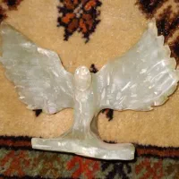 مجسمه تندیس ماکت عقاب سنگ سنگی معدنی طبیعی